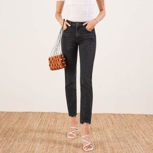 Reformation Julia Cigarette Jeans (black)